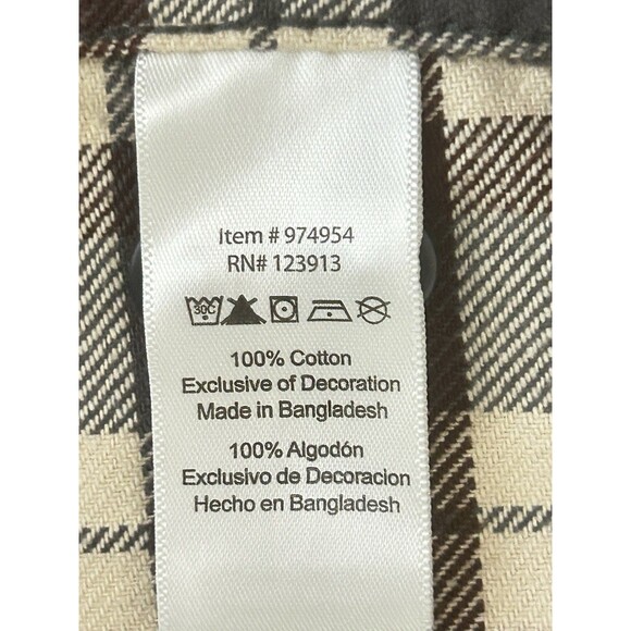 Jachs Mens XL Checkered Long Sleeve Button Down Shacket‎ Shirt - Picture 6 of 12